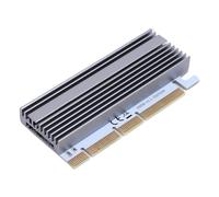 Cuifati M.2 NVME SSD à PCIe X16 / X8 / X4 Adaptateur, Carte D'extension SSD à PCIe avec des Lumières Multicolores en Aluminium, pour 2230 2242 2260 2280 M.2 NVME Disque Dur NVME