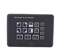 Cuifati Mélangeur Vidéo en Streaming en Direct, Commutateur Vidéo Double Entrée HDMI 2 Canaux, Commutateur HDMI 2 Sorties, Audio USB 3.0, Prise en Charge 1080P @ 60