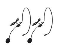 Cuifati Microphone Casque Serre-tête, Oreillette Filaire Unidirectionnelle de 3,5 Mm avec Câble de 1,05 M pour Les Performances sur Scène, l'enseignement et Les Présentations, Compatible