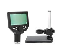 Cuifati Microscope Numérique LCD 4,3 Pouces, Zoom 1-1000x, 10MP, 8 LED | Microscope à pièces avec support, microscope USB pour PCB, microscope à souder pour bijoux, microscope de poche pour enfants