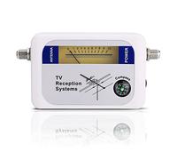 Cuifati Mini antenne numérique Portable Signal Satellite Finder TV Antenna Signal Force Meter Detector Receiver for Remote Satellite Antennas, Aerial Terrestrial TV Antenna Signal