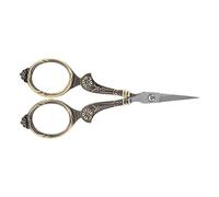 Cuifati Mini Ciseaux de Couture Vintage en Acier Inoxydable, Coupe Classique, Outil d'artisanat de Broderie (Figure 8 en bronze taillé)