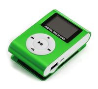 Cuifati Mini Lecteur MP3, Lecteur de Musique Portable avec Clip, écran LCD, Lecteur Multimédia de Musique numérique. Le Lecteur MiniMP3 BackClip Prend en Charge 32 Go de Mémoire, (Green)
