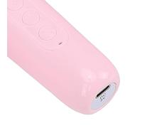 Cuifati Mini Machine à karaoké, Haut-Parleur Bluetooth Portable avec 2 Microphones sans Fil, Son HiFi, Lecture 5 Heures, 4 Effets Sonores, pour Enfants Adultes, Fête à la Maison, Cadeau (Pink)