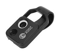 Cuifati Mini Microscope de Poche pour Téléphone 200X avec Lumière LED, Appareil Photo Numérique Portable pour Enfants et Adultes, Clip Universel, Objectif CPL, Aucune Application Requise (Black)