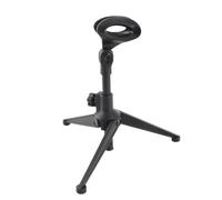 Cuifati Mini Support de Micro Pliable et Réglable avec Clip Rotatif, Trépied de Bureau Portable pour Conférences et Diffusions en Direct, Rangement Facile, Plage de Hauteur de 20,5 à 27 Cm