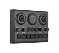 Cuifati Mixer Sound Carte, 48 V Phantom Power Alimentation, HD sans Perte, Réduction du Bruit, Enregistrement de Streaming karaoké, Mélangeur Audio, Plug et Lecture, pour Téléphone