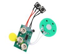 Cuifati Module de Puce Vocale Enregistrable 120 S pour Carte de Vœux DIY, Module d'enregistrement Sonore avec Bouton Déclencheur, Batterie Intégrée pour Cartes Faites Maison, Boîte Cadeau et