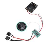 Cuifati Module Vocal Enregistrable, Puce Sonore de Temps D'enregistrement 60S avec Lecture Unique, Fil de clé Rouge Noir pour Cartes de Vœux, Artisanat, Coffres à Jouets