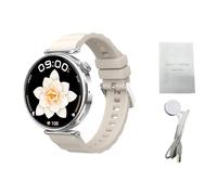 Cuifati Montres Intelligentes pour Femmes, Moniteur d'activité avec écran Couleur de 1,27 Pouces avec Surveillance de la Fréquence Cardiaque, Chargement sans Fil, étanche IP68, pour (Beige)