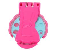 Cuifati Outil de Coiffure pour Cheveux, Kit de Tampons en Rose avec Outil en Forme de Nœud et 22 Autocollants, pour Filles, Bijoux de Cheveux et Accessoires de Mode