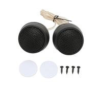 Cuifati Paire de Tweeters à Dôme de Voiture 10 W pour Systèmes Audio de Voiture, 1 Paire de Tweeters à Dôme Souple, Plage de Fréquences de 4 à 20 KHz pour des Aigus Clairs et Une clarté Musicale