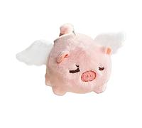 Cuifati Peluche de Cochon Volant Mignon en Forme de Cochon Vif pour Enfants, Jouet pour Attirer L'attention, pour Les Fêtes d'anniversaire, en Coton PP en Peluche pour Portefeuilles et Sacs (White)