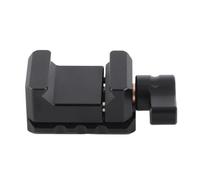 Cuifati Pince NatoRail avec Filetage 1/4 3/8", Support de Chaussure Froide en Alliage d'aluminium, Réglage de Retrait à 360 Degrés pour Cage de Caméra, Moniteur, Microphone, Lumière LED, Pince de