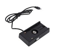 Cuifati Plaque D'adaptateur de Batterie D'appareil Photo avec Indicateur d'alimentation LED, Adaptée pour Batterie NP-F550 F570 F750 F770 F960 F970 DC5.5 Port de Sortie 2,1 Mm Montage à