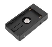 Cuifati Plaque D'adaptateur de Batterie D'appareil Photo NP F, Plaque D'adaptateur d'alimentation avec Voyant LED, Support de Griffe Porte-Accessoires pour 970 750 570 550, Plusieurs