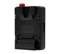 Cuifati Plaque de Batterie à Montage en V, Sortie D Tap, Adaptateur de Plaque d'alimentation de Batterie Portable pour Caméras, Lumières LED
