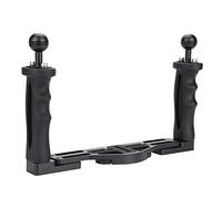 Cuifati Poignée de Caméra sous-Marine, Boîtier sous-Marin, Plateau de Caméra avec Connexion à Bille de 1 Pouce pour Support de Pince à Bille à Double Trou, Accessoires de Support de