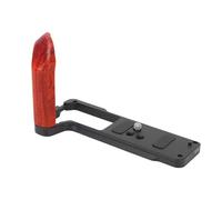 Cuifati Poignée en Forme de L, Poignée en Bois pour Appareil Photo XT5 avec Plaque de Dégagement Rapide et Support de Plaque de Type Arca, Base Robuste en Alliage D'aluminium