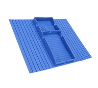 Cuifati Porte-Tasse de canapé, Bac à Accoudoir de canapé Ergonomique en Silicone pour Téléphone (Bleu foncé)