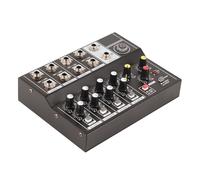 Cuifati Q48 Mélangeur Stéréo Portable à 8 Canaux Console d'amplificateur de Microphone karaoké avec Réverbération, Excellente qualité Sonore, Compacte et Puissante pour les Performances en Direct du