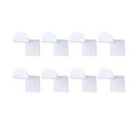 Cuifati Rack de Chapeau, 8pcs Haute Dure des Crochets Strong Adhésif pour les Chapeaux à Bord Large (WHITE)