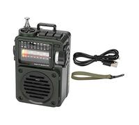 Cuifati Radio Bluetooth Portable, Radios à Ondes Courtes FM SW WB avec Batterie de 1000mAh, Radios d'urgence Rechargeables Prennent en Charge la Réception de Diffusion de Bande Complète