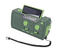 Cuifati Radio Météo d'urgence avec AM FM SW NOAA, Chargeur de Téléphone Portable 2000 MAh, Manivelle Solaire Chargée par USB, Lampe de Lecture LED, Lampe de Lecture, Alarme SOS, étanche (Green)
