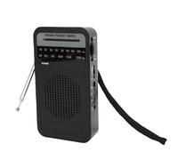Cuifati Radio Portable AM FM, Puce Anti-interférence avec Antenne Rotative à 360 Degrés et Grand Haut-Parleur, Prise Casque 3,5 Mm Intégrée, Fonctionne avec 2 Piles AA, pour Les