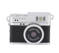 Cuifati Retro Digital Camera, FHD 1080p 2MP Prise en Charge de la Conception du Support Savoureux de la Chambre Compacte de 128 Go pour l'enregistrement des Photos (Black)