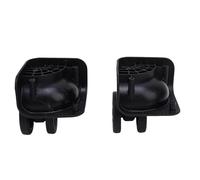 Cuifati Roues de Remplacement du Boîtier, Roues de Remplacement des Bagages 2pcs Noirs pour Réparation