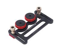 Cuifati Rouleau de Inventory/Share à Double Roulement de Roue pour Scie à Table, Rouleau de Guidage d'alimentation pour le Travail du Bois avec Hauteur Réglable, Blocs Coulissants en Alliage