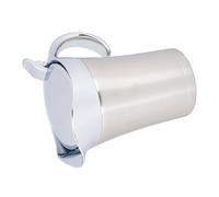 Cuifati Saucière Isolée en Acier Inoxydable 304, Pichet de Service à Double Paroi de 750 Ml, Distributeur de Sauce Piquante, Ketchup et Moutarde avec Couvercle à Bouton à une Main, Bec Anti-goutte,