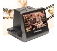 Cuifati Scanner de Films et de Diapositives, Convertit Les Films Super 8 et Les Diapositives Monochromes 135, 126 et 110 en Photos Numériques JPEG, Mémoire Intégrée de 16 Go, écran LCD