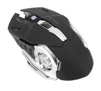 Cuifati Souris BT sans Fil, Conception Ergonomique Silencieuse Double Mode 2,4 GHz avec Lumière Respiratoire Colorée et Stockage de Récepteur caché, pour Ordinateur Portable PC