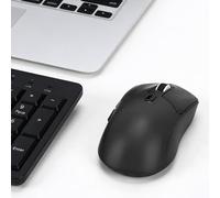 Cuifati Souris sans Fil, Conception Ergonomique pour Petites et Moyennes Mains avec Récepteur USB 2,4 G, 3 Niveaux DPI Réglables 1000 1200 1600, Silencieux, pour Ordinateur Portable (Black)