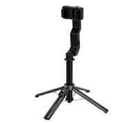 Cuifati Stabilisateur de Cardan de Téléphone avec Télécommande BT 5.2, Stabilisateur de Cardan pour Perche à Selfie à Axe Unique, Lumière de Remplissage 3 Couleurs, Perche à Selfie