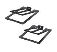 Cuifati Support de Haut-Parleur de Bureau incliné, Angle de 16 Degrés, Rehausseur de Haut-Parleur en Alliage D'aluminium pour -parleurs de Bibliothèque, avec Coussinet