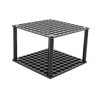 Cuifati Support de Marqueur en Plastique, Support de Stylo Compact Easy Assembly Polyvalent pour le Magasin de Papeterie du Bureau à Domicile (BLACK)