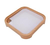 Cuifati Support de Support de Bureau pour Mac Mini M4, Mac Mini M4 Stand de Quai en Bois avec Filet à Preuves, Organisation de Refroidissement et de Bureau Améliorée, Accessoires Mac