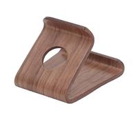 Cuifati Support de Téléphone en Bois, Support de Tablette Ergonomique en Bois de Noyer avec Coussinet Antidérapant en TPU, Portable pour Tablette de Téléphone (Noyer)