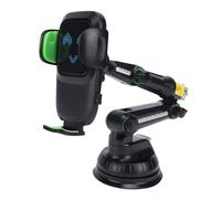 Cuifati Support de Téléphone pour Camion, Bras Long Robuste de 12,9 Pouces avec Rotation à 360° pour Smartphones et Tablettes, Ventouse pour Pare-Brise de Tableau de Bord (Green)