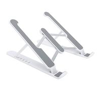 Cuifati Support pour Ordinateur Portable Support de Refroidissement Portable Support Pliable à Plusieurs Positions pour Ordinateur Portable de 11 à 17 Pouces (Blanc)