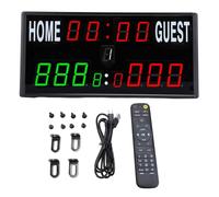 Cuifati Tableau de Bord Numérique LED, Tableau de Bord électronique Portable sur Table avec Télécommande, Gardien de Score pour Les Jeux, Basket-Ball, Baseball, Comptoir du Match à