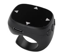Cuifati Télécommande du Bout des Doigts, Ring Clicker avec 5.3 pour Téléphone, Tablette, Ordinateur, Compatible avec Lecteur de Caméra de beauté, Vidéo Musicale, pour iOS (Black)