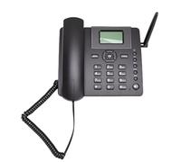 Cuifati Téléphone de Bureau GSM sans Fil, Double Carte SIM Quadribande 2G, Téléphone Fixe sans Fil avec Antenne Radio-réveil, pour Centre D'appels à Domicile, Entreprise, Hôtel