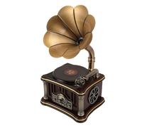 Cuifati Tourne-disque Gramophone, Enregistrement Phonographique Bluetooth, Entrée AUX, Gramophone de Style Rétro Vintage pour Lecteur de Musique/décoration de la Maison/collection Rétro (Couleur