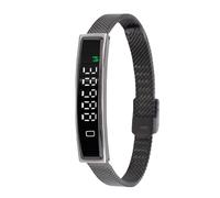 Cuifati Tracker d'activité avec Compteur de Pas/Distance/Calories, Tracker d'activité avec Plusieurs Modes Sportifs, Montre de Style Fin étanche, Montre Podomètre pour Femme et Homme (Black)
