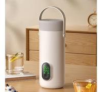 Cuifati USB Rechargeable Voyage électrique Kettle Portable Small Tea Coffee Hot Water Chaudière 350 Ml avec Température Constante et Protection contre les Brûlures à Sec pour la