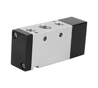 Cuifati Vanne de Commande Pneumatique à 5 Voies, Vanne d'air à 2 Positions, Accessoire Mécanique en Alliage d'aluminium, 4A110-06 G1/8", 4A210-08 G1/4", 4A310-10 G3/8", 4A410-15/2", Pilote